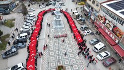 ŞUHUT’TA BAYRAK SEVGİSİ YÜRÜYÜŞÜ YAPILDI