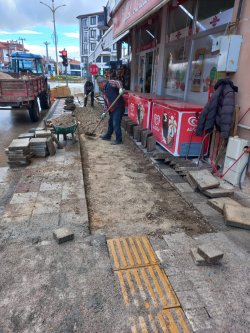 Yol, Kaldırım ve çevre düzenleme çalışmalarımız devam ediyor. 