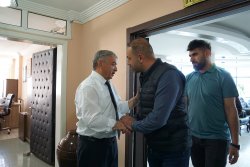 AK PARTİ HEYETİNDEN BAŞKAN ÖZAŞKINA HAYIRLI OLSUN ZİYARETİ