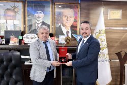 SANDIKLI BELEDİYE BAŞKANI ÖZTAŞ’TAN BAŞKAN ÖZAŞKIN’A ZİYARET
