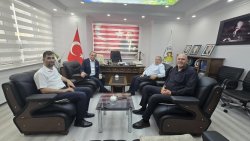 BAŞKAN ÖZAŞKIN’DAN GÖMÜ BELEDİYESİ’NE ZİYARET