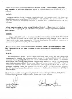 ŞUHUT BELEDİYE MECLİS TOPLANTISI OCAK AYI KARAR ÖZETLERİ 13.01.2025 TARİHİNDEN İTİBAREN YAYINLANMIŞTIR