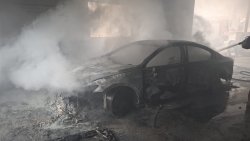 İTFAİYE EKİPLERİMİZ ARAÇ YANGININA MÜDAHALE ETTİ