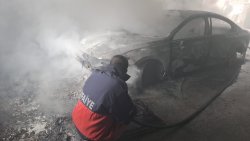 İTFAİYE EKİPLERİMİZ ARAÇ YANGININA MÜDAHALE ETTİ