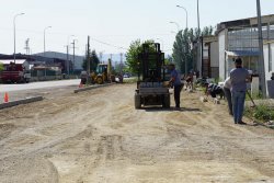 Şuhut Sanayi Sitesi Ana Caddesinde Yol Düzenleme Çalışmaları Başladı