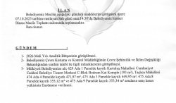 ŞUHUT BELEDİYE MECLİSİ EKİM AYI TOPLANTI GÜNDEMİ 03.10.2025 TARİHİNDEN İTİBAREN YAYINLANMIŞTIR