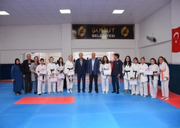 Spor Eğitim Merkezinde Öğrenim Gören Karete Öğrencilerimizin Siyah Kuşak Sınavına Katıldık