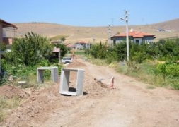 İmara Açılan Alanlarda Kanalizasyon Çalışmaları Devam Ediyor.