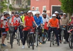 Şuhut'ta Zafer Yolu Bisiklet Turu Düzenlendi.