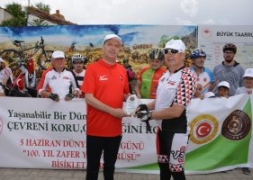 Şuhut'ta Zafer Yolu Bisiklet Turu Düzenlendi.