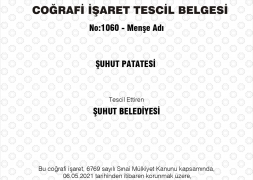 Şuhut Patatesi Tescillendi
