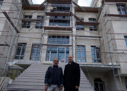 Başkan Bozkurt İlçe emniyet Müdürlüğü İnşaatında İncelemelerde Bulundu