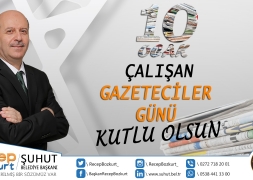 Başkan Bozkurt'tan 10 Ocak Çalışan Gazeteciler Günü mesajı