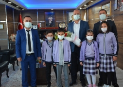 Öğrencilerden Başkan Bozkurt’a Ziyaret