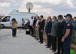 Şuhut Millet Bahçesinde ilk fidan toprakla buluştu