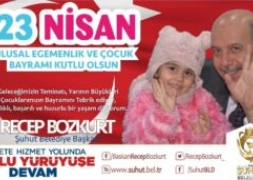 BAŞKANIMIZ RECEP BOZKURT'UN 23 NİSAN KUTLAMA MESAJI