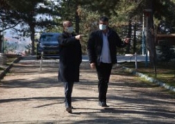 Başkan Bozkurt Hisar Parkında İncelemelerde Bulundu.