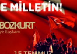 Başkan Bozkurt'tan 15 Temmuz Mesajı