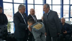 ŞUHUT BELEDİYESİ’NDE BAYRAMLAŞMA TÖRENİNE YOĞUN İLGİ