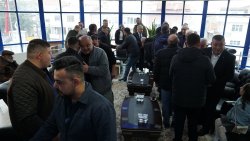 ŞUHUT BELEDİYESİ’NDE BAYRAMLAŞMA TÖRENİNE YOĞUN İLGİ