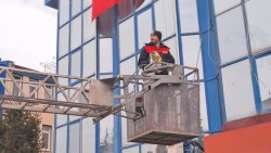 MAHSUR KALAN KEDİYİ İTFAİYE EKİPLERİMİZ KURTARDI