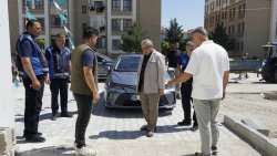 BAŞKAN ÖZAŞKIN SAHADA İNCELEMELERDE BULUNDU