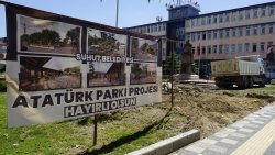 ATATÜRK PARKI PROJESİNDE ÇALIŞMALAR BAŞLADI