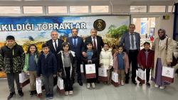 EĞİTİMCİ BAŞKAN'A ÖĞRETMENLER GÜNÜNDE YOĞUN ZİYARET