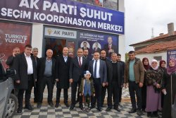 Başkan Bozkurt  Afyonkarahisar  Ak Parti Milletvekili Adayı Dr.Hasan Arslan ile birlikte esnaf ve köyleri ziyaret etti.