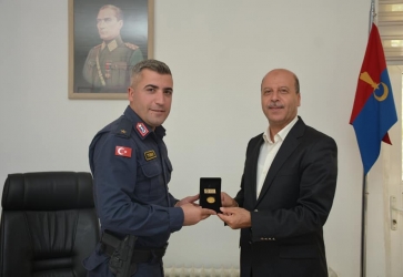 İlçe Jandarma Komutanı Tosun'a Hayırlı Olsun Ziyareti