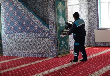 Şuhut’ta Camiler Ramazan Ayına Hazırlanıyor