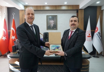 Başkan Bozkurt'tan İl Nüfus ve Vatandaşlık İşleri Müdürü Tanyeri'ye Ziyaret