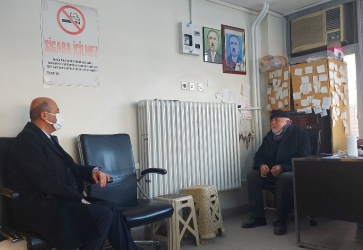 Başkan Bozkurt'tan Pazar Mahallesi Muhtarı Küçük'e Taziye Ziyareti