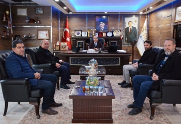 Eğitim Bir-Sen Temsilcileri Başkan Bozkurt'u Ziyaret Etti.