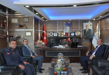 Savcı Demirci ve Üsteğmen Yassıkaya'dan Başkan Bozkurt'a Ziyaret