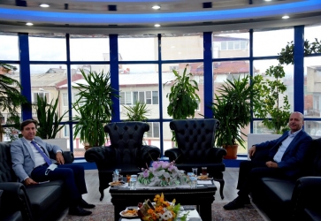 Mülkiye Müfettişi Eyüp Çalışır Başkan Bozkurt’u ziyaret etti.