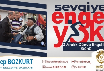 Başkan Bozkurt'tan 3 Aralık Dünya Engelliler Günü Mesajı