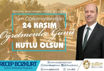 Başkan Bozkurt'tan 24 Kasım Öğretmenler Günü Mesajı