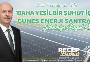 Güneş Enerji Santrali İlçemize Hayırlı Uğurlu Olsun.