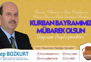 Başkan Bozkurt'tan, Kurban Bayramı Mesajı