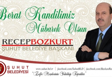 Başkan Bozkurt'un, Berat Kandili Mesajı