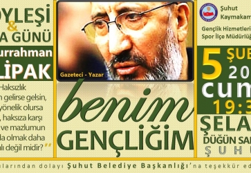 Abdurrahman Dilipak Şuhut'a Geliyor