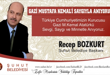Başkan Bozkurt'tan 10 Kasım Mesajı