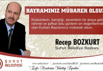 Başkan Bozkurt'un Kurban Bayramı mesajı