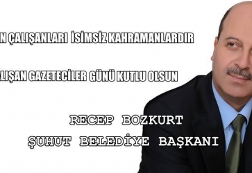 BASIN-YAYIN ÇALIŞANLARI İSİMSİZ KAHRAMANLARDIR