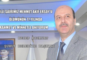 MİİLİ ŞAİRİMİZİ ÖLÜMÜNÜN 77.YILINDA RAHMETLE ANIYORUZ