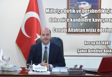 REGAİP KANDİLİNİZ KUTLU OLSUN