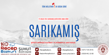 BAŞKAN BOZKURT'TAN SARIKAMIŞ MESAJI