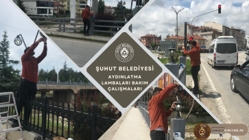 İlçemizde Aydınlatma Lambalarının Bakımları Gerçeleştiriliyor.