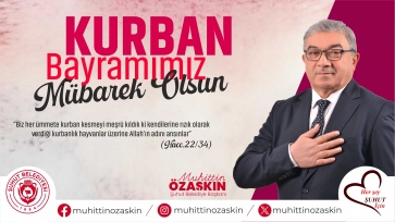BAŞKAN ÖZAŞKIN'DAN BAYRAM MESAJI